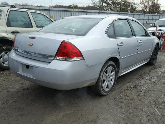 2G1WA5EN8A1263375 - 2010 CHEVROLET IMPALA LS SILVER photo 4