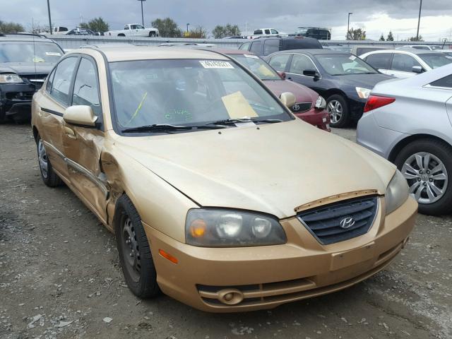 KMHDN46DX4U892854 - 2004 HYUNDAI ELANTRA GL GOLD photo 1