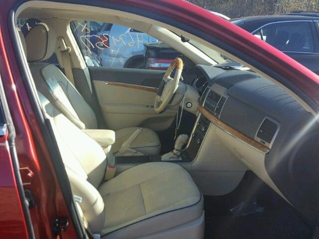 3LNHL2JC1AR750552 - 2010 LINCOLN MKZ წითელი ფოტო 5