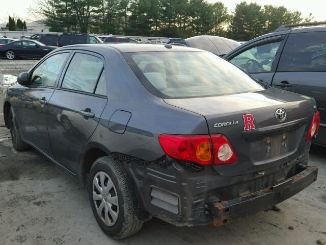 2T1BU4EE4AC297998 - 2010 TOYOTA COROLLA BA CHARCOAL photo 3