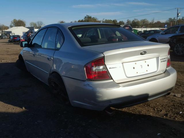 4S3BL686X54205904 - 2005 SUBARU LEGACY SILVER photo 3