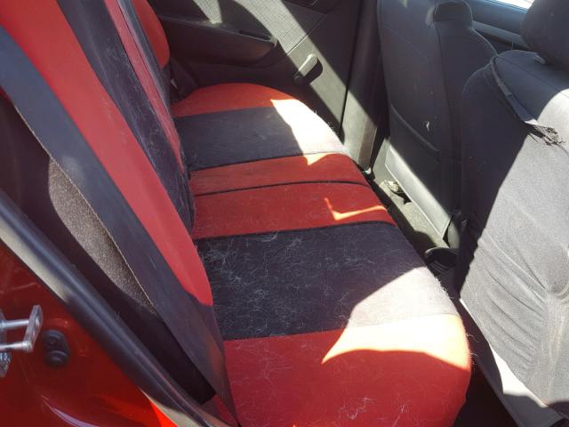 KL1TD56687B178321 - 2007 CHEVROLET AVEO BASE Czerwony zdjęcie 6