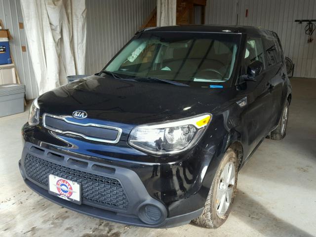 KNDJN2A24E7031008 - 2014 KIA SOUL BLACK photo 2