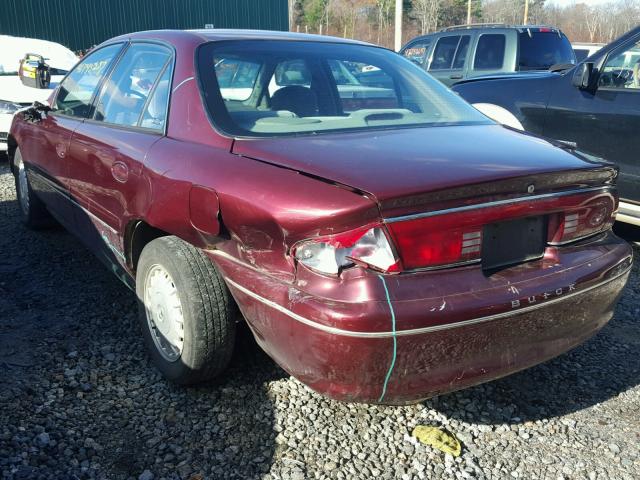 2G4WS52J321113905 - 2002 BUICK CENTURY CU RED photo 3