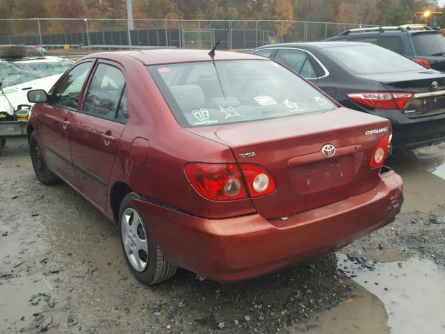 1NXBR32E75Z371385 - 2005 TOYOTA COROLLA CE RED photo 3