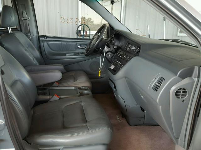 5FNRL18952B035080 - 2002 HONDA ODYSSEY EX GRAY photo 5