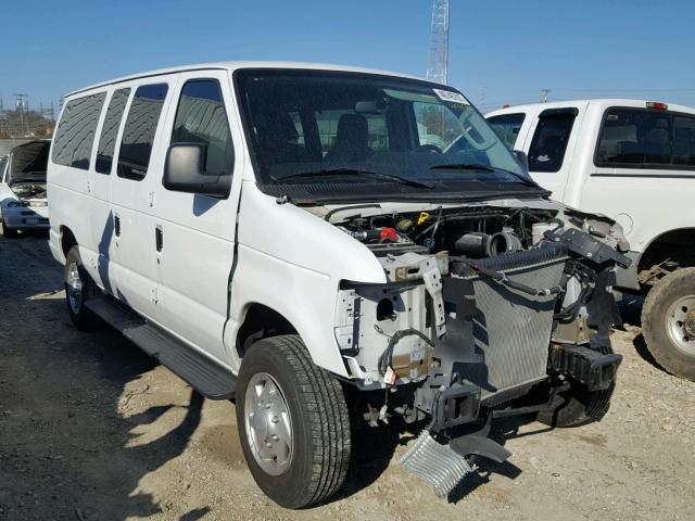 1FBNE3BL5EDB01698 - 2014 FORD ECONOLINE WHITE photo 1