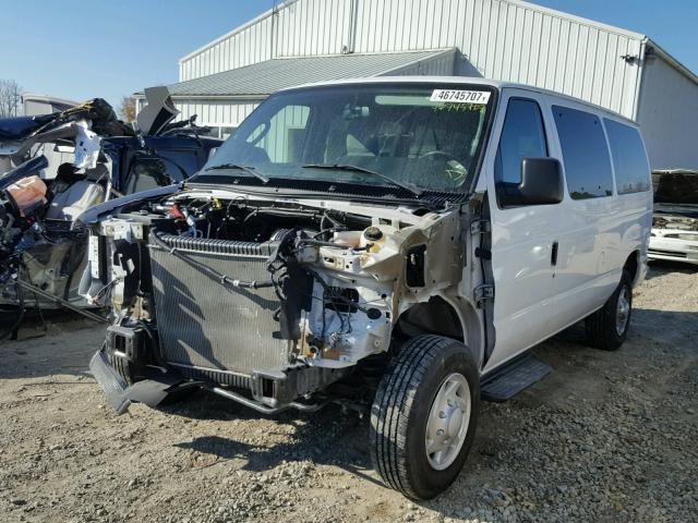 1FBNE3BL5EDB01698 - 2014 FORD ECONOLINE WHITE photo 2