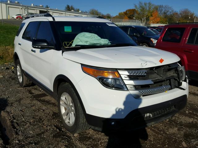 1FM5K8D89EGB61312 - 2014 FORD EXPLORER X WHITE photo 1