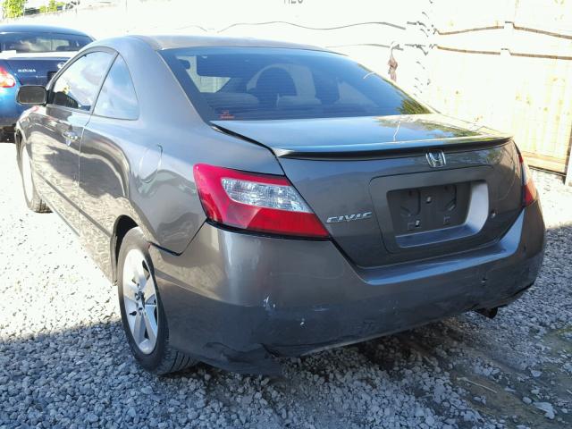 2HGFG12688H560239 - 2008 HONDA CIVIC LX GRAY photo 3