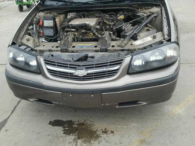 2G1WF52E239384509 - 2003 CHEVROLET IMPALA BROWN photo 7