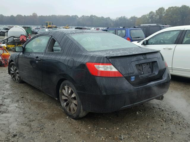 2HGFG1B84AH530596 - 2010 HONDA CIVIC EX BLACK photo 3