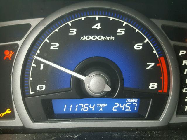 2HGFG1B84AH530596 - 2010 HONDA CIVIC EX Siyah fotoğraf 8