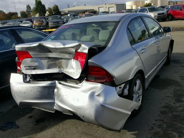 2HGFA16898H303569 - 2008 HONDA CIVIC EX SILVER photo 4