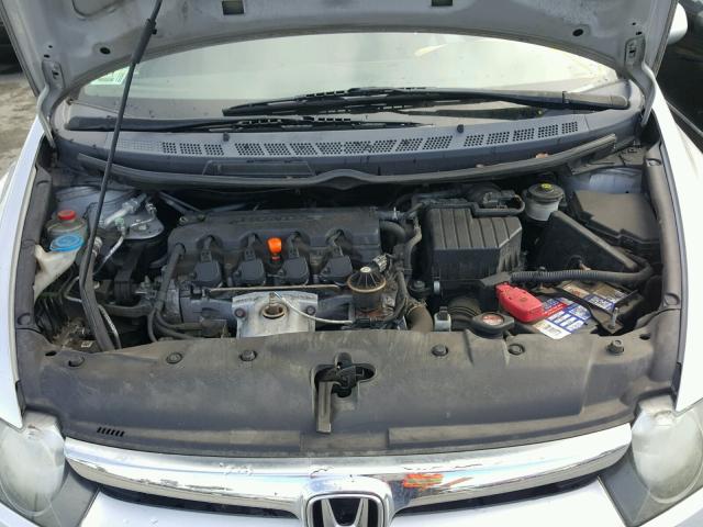 2HGFA16898H303569 - 2008 HONDA CIVIC EX SILVER photo 7