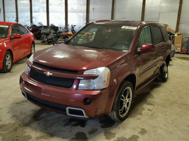 2CNDL037186283542 - 2008 CHEVROLET EQUINOX SP MAROON photo 2