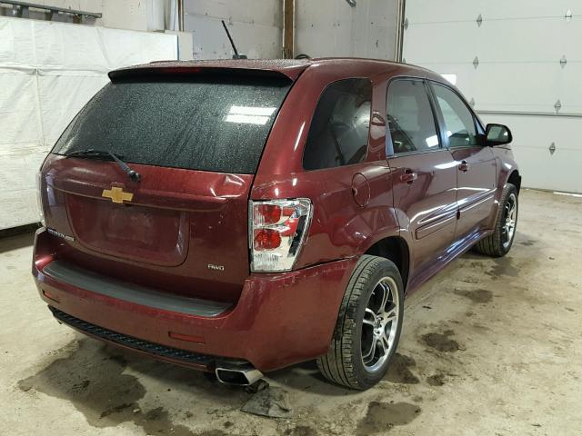 2CNDL037186283542 - 2008 CHEVROLET EQUINOX SP MAROON photo 4