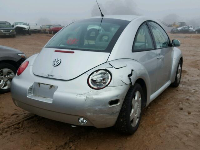 3VWCS21C51M433658 - 2001 VOLKSWAGEN NEW BEETLE SILVER photo 4