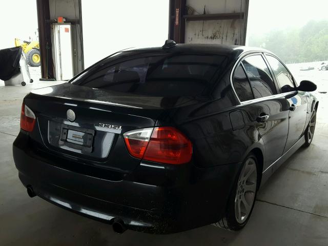 WBAVB73537PA89483 - 2007 BMW 335 I BLACK photo 4