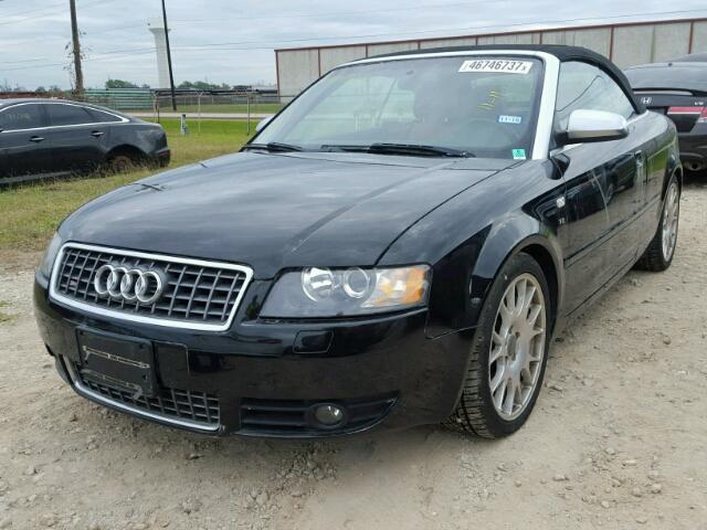 WUARL48H96K900802 - 2006 AUDI S4 QUATTRO BLACK photo 2