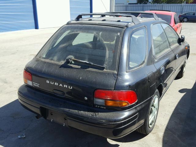 JF1GF4358TG816953 - 1996 SUBARU IMPREZA L BLACK photo 4