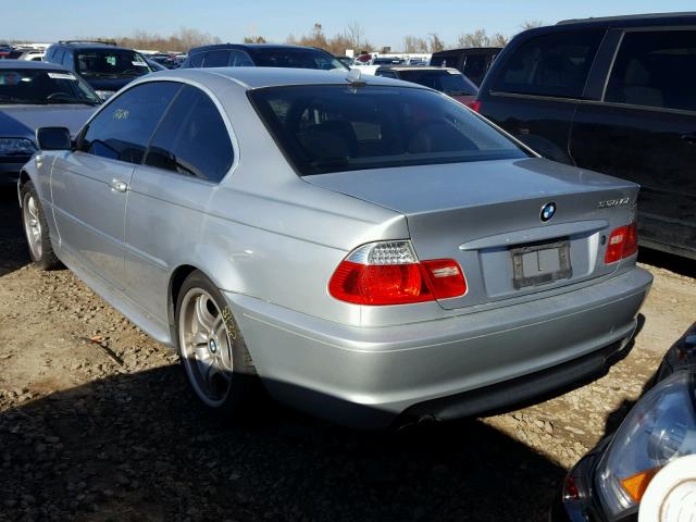 WBABD53425PD99503 - 2005 BMW 330 CI SILVER photo 3