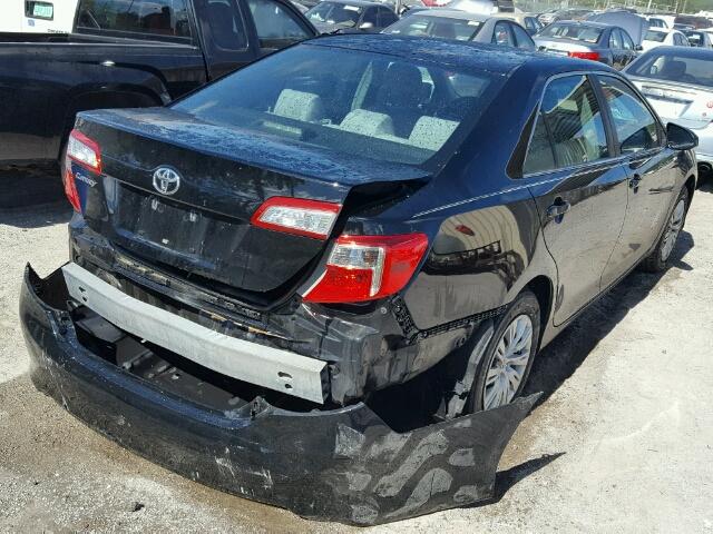 4T1BF1FK3CU589866 - 2012 TOYOTA CAMRY BASE BLACK photo 4