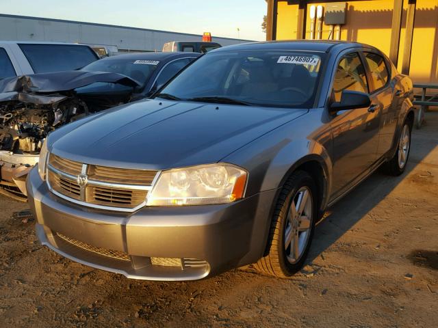 1B3LC56R68N602277 - 2008 DODGE AVENGER GRAY photo 2