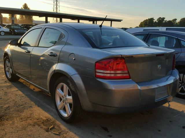 1B3LC56R68N602277 - 2008 DODGE AVENGER GRAY photo 3