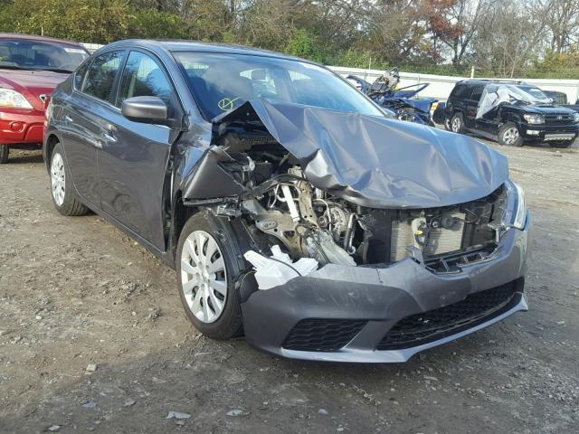 3N1AB7AP4GY211613 - 2016 NISSAN SENTRA S GRAY photo 1