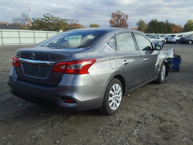 3N1AB7AP4GY211613 - 2016 NISSAN SENTRA S GRAY photo 4