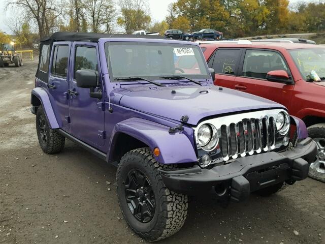 1C4HJWEG3GL179359 - 2016 JEEP WRANGLER U PURPLE photo 1