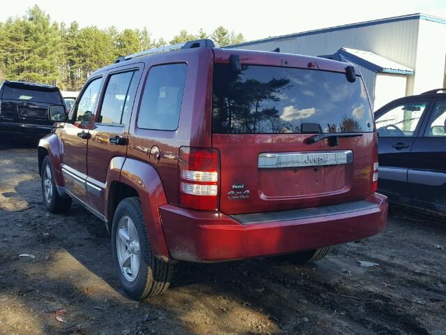 1J4PN5GK9BW546780 - 2011 JEEP LIBERTY LI RED photo 3