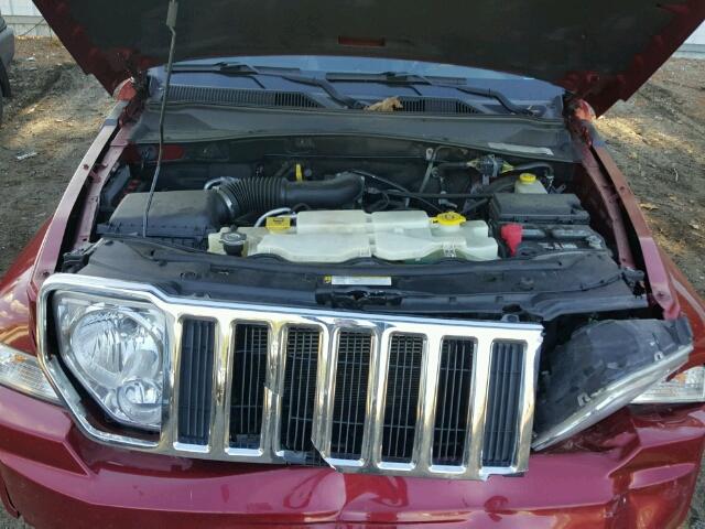 1J4PN5GK9BW546780 - 2011 JEEP LIBERTY LI RED photo 7