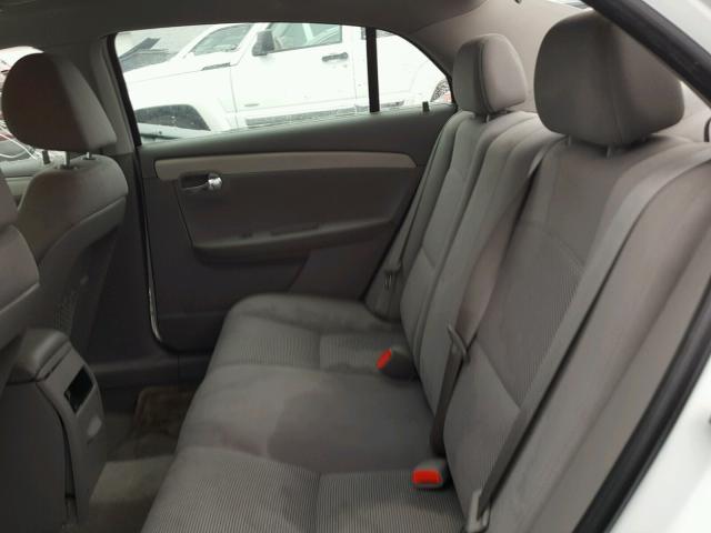 1G1ZC5EB3AF185786 - 2010 CHEVROLET MALIBU 1LT 白色 照片 6