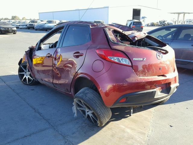 JM1DE1KZ6E0173405 - 2014 MAZDA MAZDA2 SPO 红色 照片 3