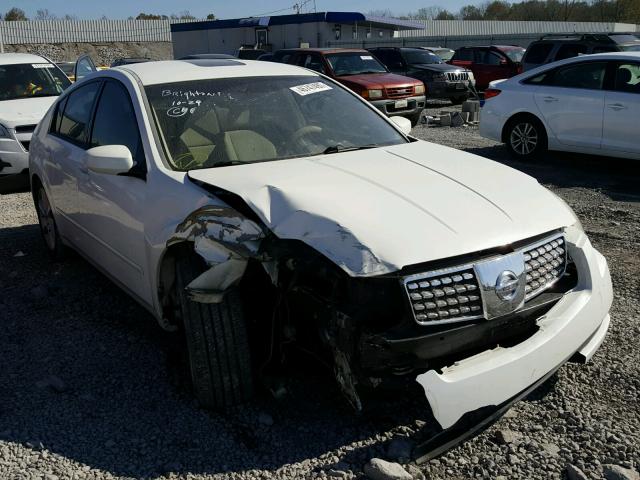 1N4BA41E76C834657 - 2006 NISSAN MAXIMA SE WHITE photo 1