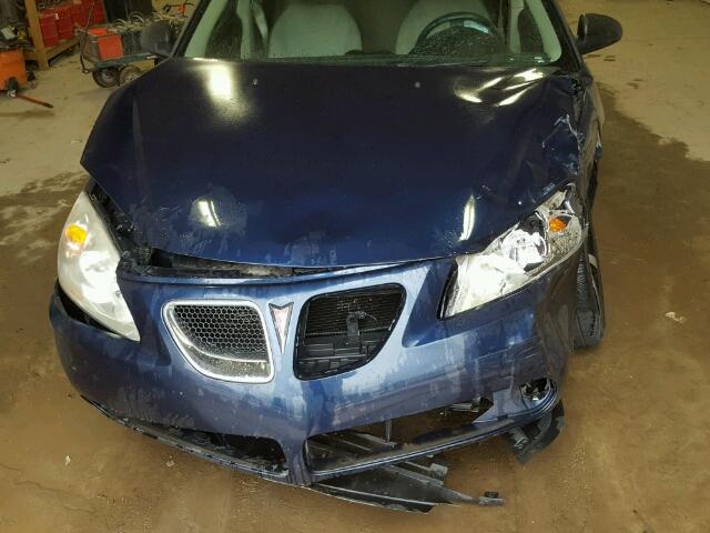 1G2ZG57N784135518 - 2008 PONTIAC G6 BASE BLUE photo 7