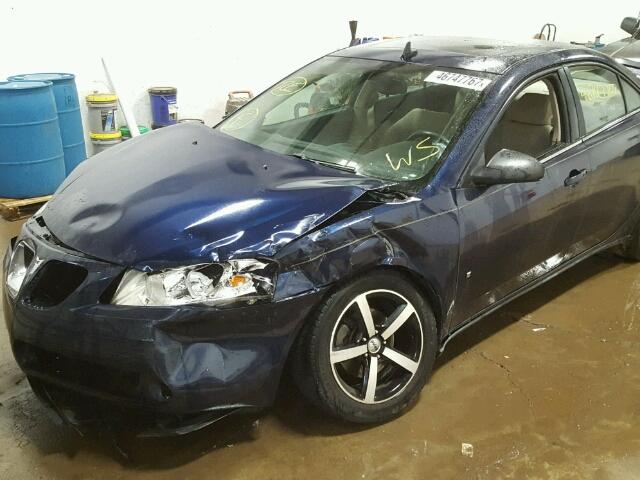 1G2ZG57N784135518 - 2008 PONTIAC G6 BASE BLUE photo 9