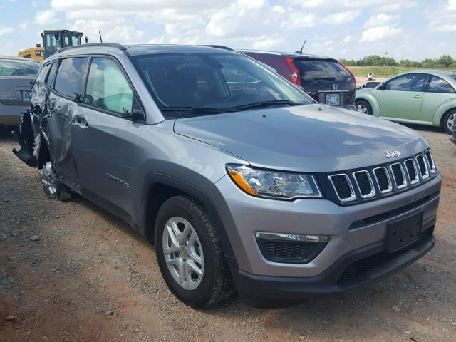 3C4NJCAB8HT668504 - 2017 JEEP COMPASS SP SILVER photo 1