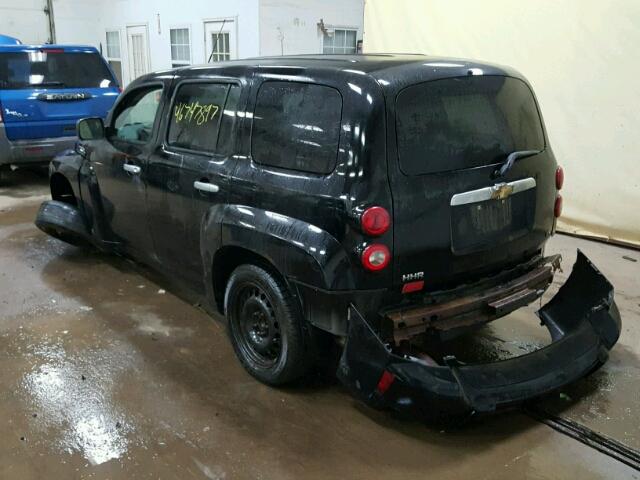 3GNDA13D87S639983 - 2007 CHEVROLET HHR LS BLACK photo 3
