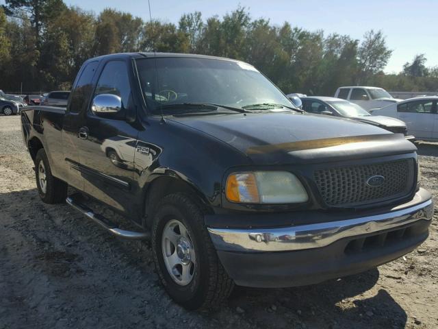 2FTRX17202CA95008 - 2002 FORD F150 BLACK photo 1