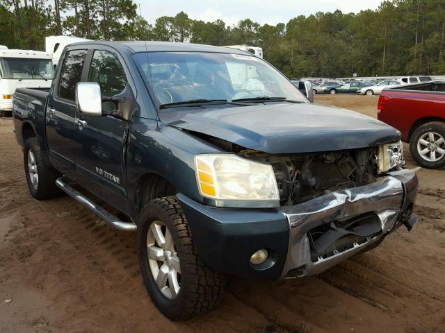 1N6BA07B65N528386 - 2005 NISSAN TITAN XE BLUE photo 1