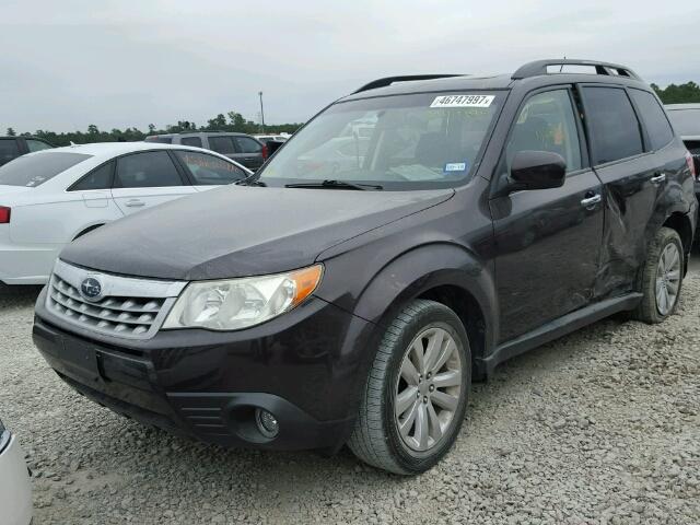 JF2SHADCXDH404170 - 2013 SUBARU FORESTER 2 PURPLE photo 2