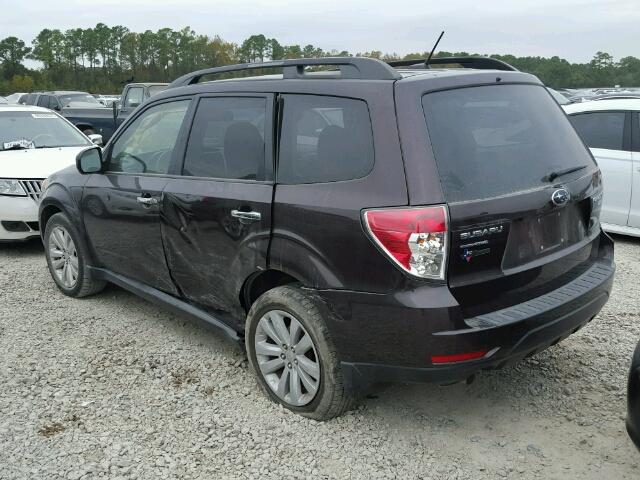 JF2SHADCXDH404170 - 2013 SUBARU FORESTER 2 PURPLE photo 3