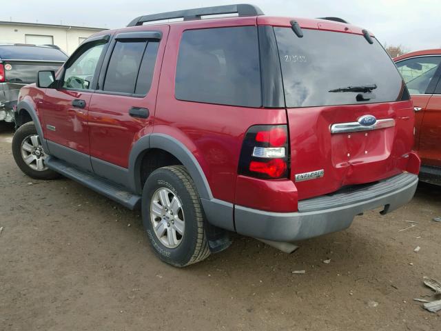 1FMEU73E46UA08996 - 2006 FORD EXPLORER X RED photo 3