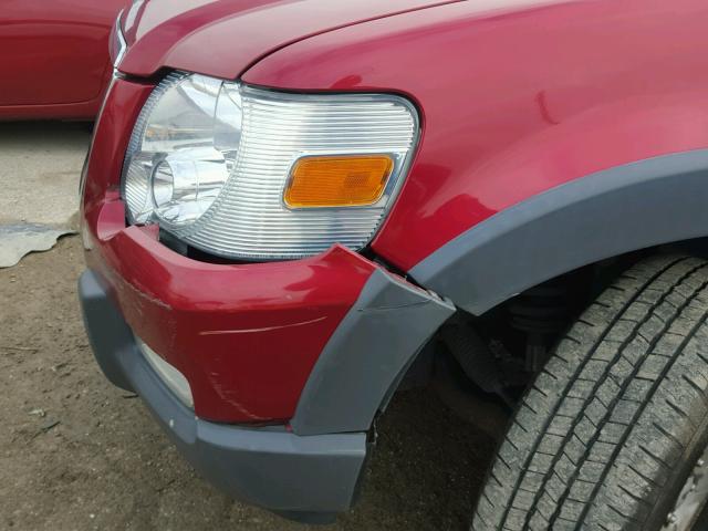 1FMEU73E46UA08996 - 2006 FORD EXPLORER X RED photo 9