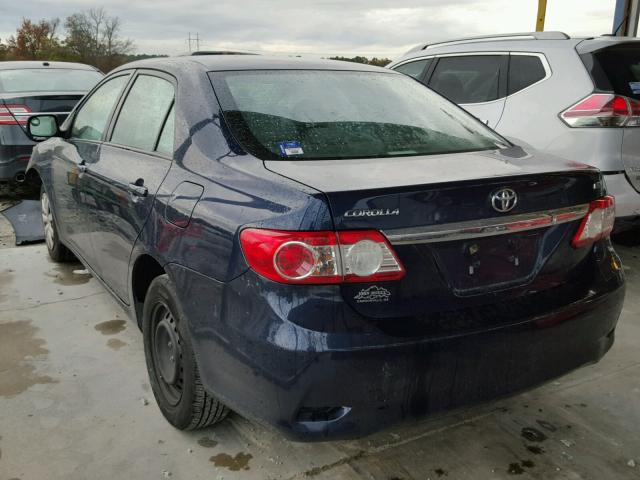 2T1BU4EE4BC544146 - 2011 TOYOTA COROLLA BA BLUE photo 3