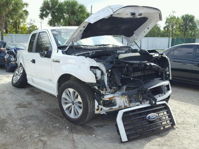 1FTEX1CP2HFC50493 - 2017 FORD F150 SUPER WHITE photo 1