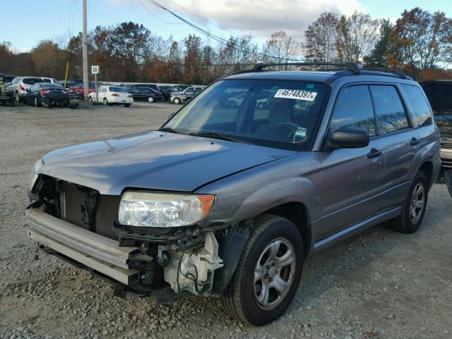 JF1SG63687H747189 - 2007 SUBARU FORESTER 2 SILVER photo 2